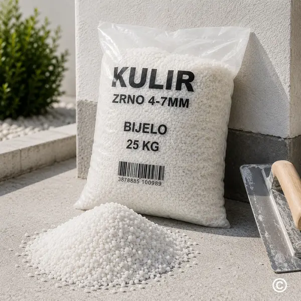 KE007942 KULIR ZRNO 4-7MM  BIJELO 25 KG