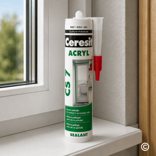 SILIKON CERESIT CS 7 AKRIL STANDARD BIJELI 280 ML