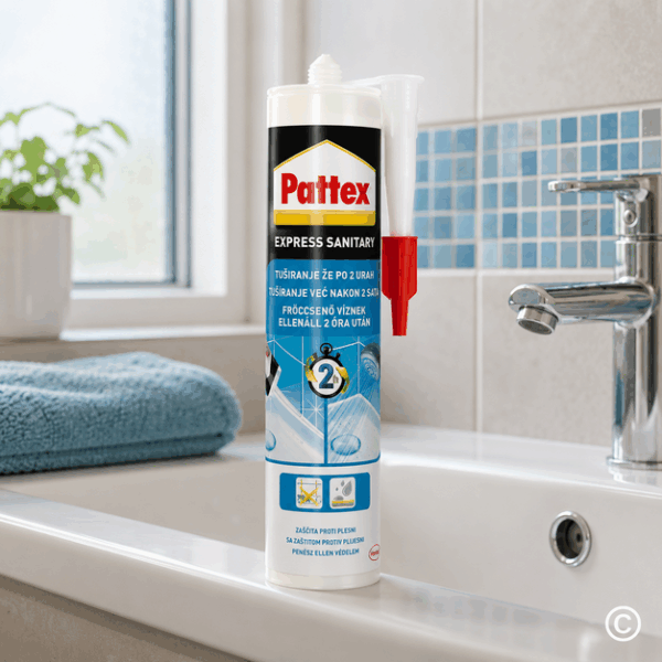 PATTEX EXPRESS SAN. SILIKON TRANSP. 280 ML
