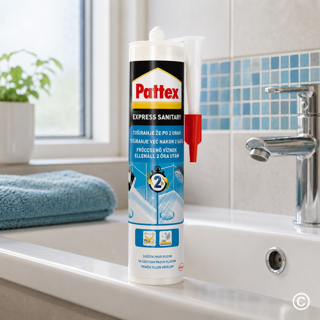 MK2016/T PATTEX EXPRESS SAN. SILIKON TRANSP. 280 ML