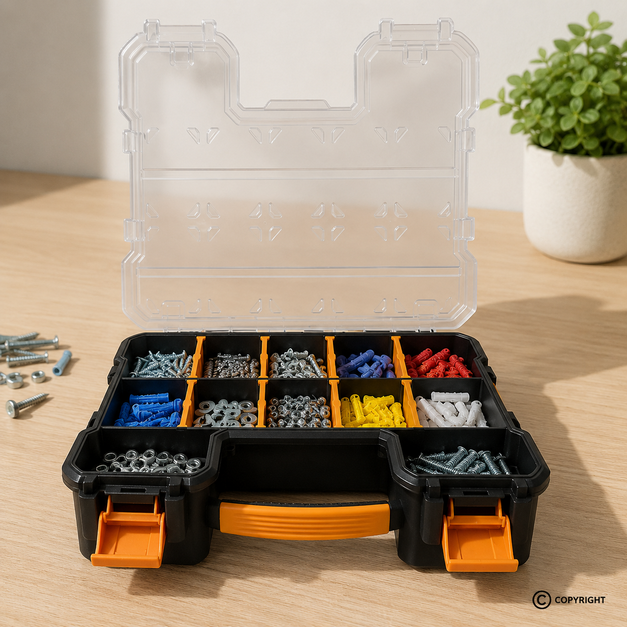 RNPCS-17 KUTIJA ORGANIZER ALATA DUBOKI SA VARIJABILNIM PRETINCIMA