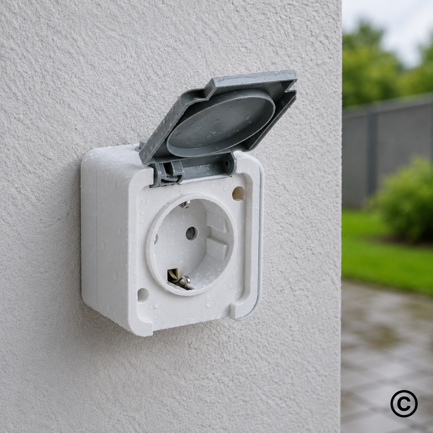 UTUN11043 UTIČNICA SA ZAŠTITNIM KONTAKTIMA OG IP55 ŠUKO WM 1231M