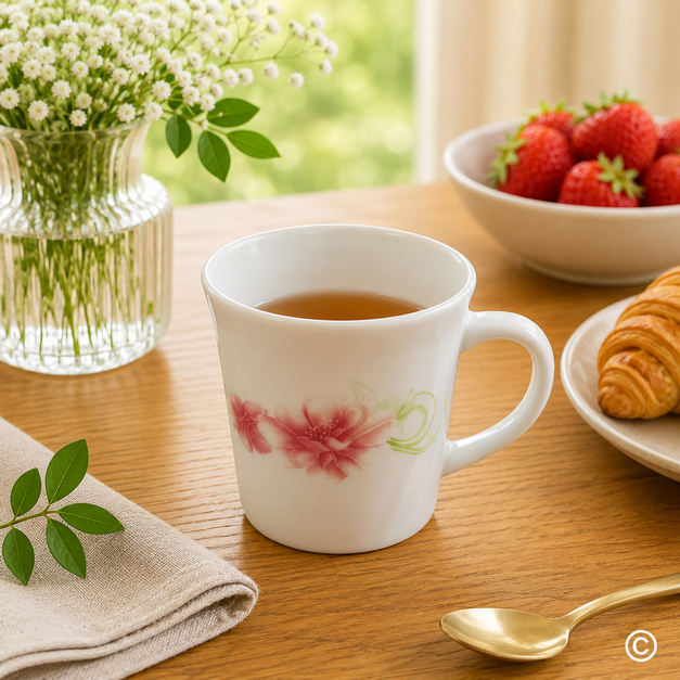 WECB250/6-9 ŠALICA 250 ML ROZI DEKOR