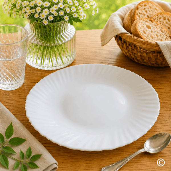 TANJUR PLITKI 27 CM (10,5") BIJELI