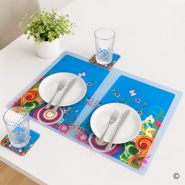 YW2F-35652-2 PODMETAČ SJAJNI SET 12 KOM 42X28 CM