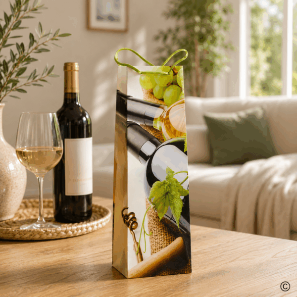 VREĆICA PAPIR. ZA VINO 12X36X9 CM