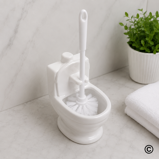 YWD3-7935-5 STALAK ZA WC ČETKU BIJELI  10 X 20 CM KERAMIKA &
