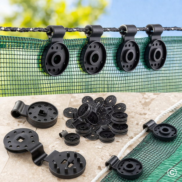YWF2-14228-11 SET PLASTIČNIH KOPČI ZA MREŽU ZA SUNCE