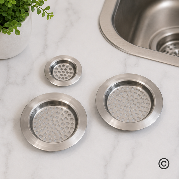 YWF3-16321-4 MREŽICA ZA SUDOPER INOX SET 3KOM (1X6 CM, 2X8,5 CM)