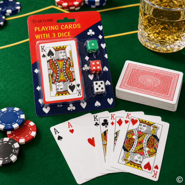 KARTE ZA POKER SA KOCKAMA